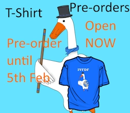 Zeus the Goose with a TShirt